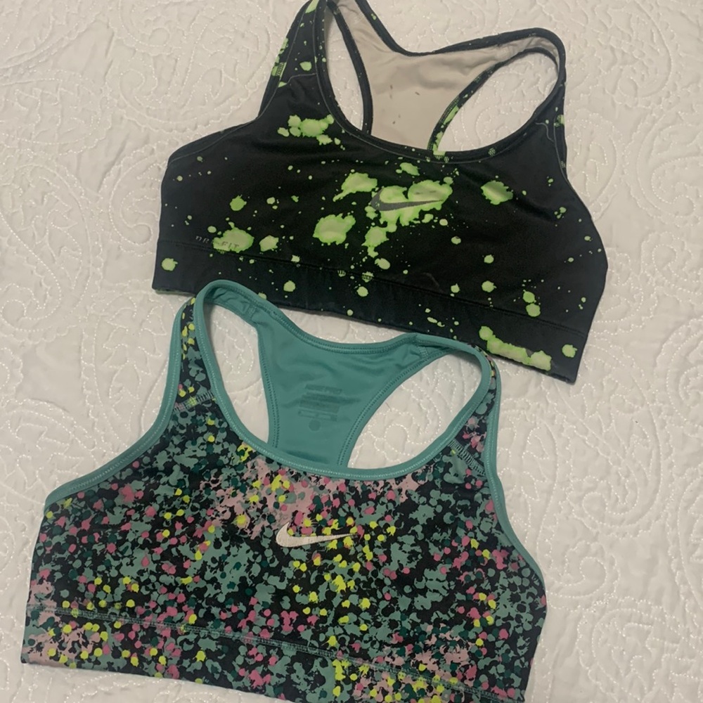 two Nike sport bras